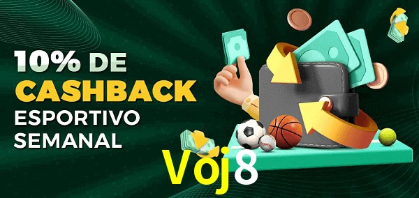 10% de bônus de cashback na Voj8